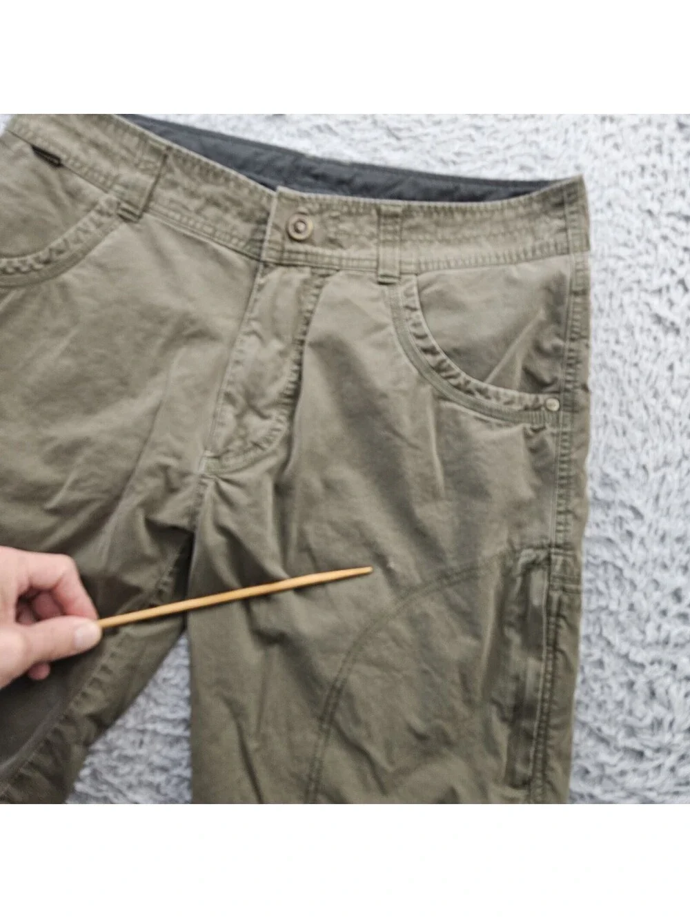 Kuhl Shorts 32 (Fits 33x10) Renegade Rock Khaki Hiking STYLE#5125 *Pinhole